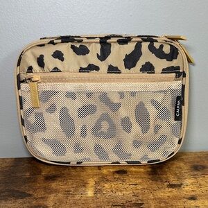 Calpak Tech Organizer in Cheetah